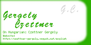 gergely czettner business card